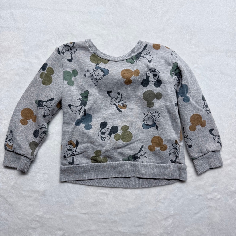 Disney Junior Mickey Mouse Toddler Boys Sweatshirt Size‎ 4T Gray Character Print